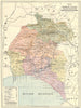 SPAIN. Mapa de la Provincia de Huelva 1913 old antique vintage plan chart