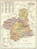 SPAIN. Mapa de la Provincia de Murcia 1913 old antique vintage plan chart