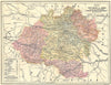SPAIN. Mapa de la Provincia de Soria 1913 old antique vintage plan chart