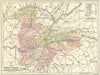 SPAIN. Mapa de la Provincia de Valladolid 1913 old antique plan chart
