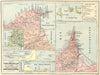 MOROCCO. Mapa Posesiones Espanolas del Norte Africa-Ceuta Melilla 1913 old