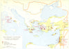 CHRISTIANITY.Earliest Churches recorded congregations of 1C 1958 old map