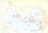 CHRISTIANITY.The Church in the second century 1958 old vintage map plan chart