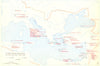 CHRISTIANITY.Christian writers of the second century 1958 old vintage map