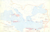CHRISTIANITY.Christian writers of the third century 1958 old vintage map chart