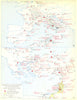 CHRISTIANITY.Memoriae and Martyria of the Martyrs and the holy places 1958 map