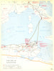 CHRISTIANITY.The Life of Augustine 1958 old vintage map plan chart