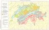 SWITZERLAND.Schweiz;Gesteine Und Bodenschatze. Geological 1958 old vintage map