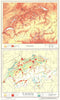 SWITZERLAND.Schweiz;Volksdichte population density;Abnahme Bevolkerung 1958 map