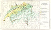 SWITZERLAND.Schweiz;LandWirtschaft Economy Industriegebiete 1958 old map