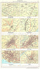 SWITZERLAND.Schweiz.Einzelhofe,Haufendorf,Strassendorf;Lausanne;Chur 1958 map