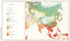 ASIA.Asien;Vegetation 1958 old vintage map plan chart