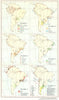 SOUTH AMERICA.Sudamerika;Produkte Agricultural products commodities 1958 map