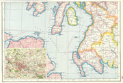 SCOTLAND SW. Wigtown Ayr Arran Kintyre Kirkudbright;Inset Glasgow area 1920 map