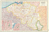 BELGIUM & LUXEMBOURG. Railways canals. Inset Brussels & Antwerp plans 1920 map