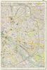 PARIS EAST. Plan of Paris east sheet. HARMSWORTH 1920 old antique map chart