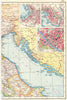 ITALY ADRIATIC COAST. inset Trieste Genoa & Florence plans. Telegraphs 1920 map