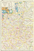 EUROPEAN RUSSIA WEST. Shows Petrograd (St Petersburg). Railways 1920 old map