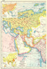 WEST ASIA.Arabia Persia Mesopotamia Russia.Rainfall population density 1920 map