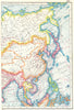 EAST ASIA. China Philippines Japan Korea Siam French Indochina Malaya 1920 map