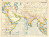 ASIA MIDDLE EAST AFRICA COMMERCIAL.Shows agricultural/mineral products 1920 map