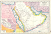 ARABIA. Saudi Arabia UAE Oman Yemen; inset Lower Mesopotamia Iraq 1920 old map