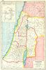 PALESTINE ANCIENT. Roman provinces. Judea Perea Samaria Gallilee 1920 old map