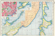 NORTHERN JAPAN. inset Tokyo plan. Lushun Port Arthur Hokkaido Kuriles 1920 map