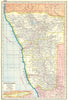 NAMIBIA. South West Africa protectorate. HARMSWORTH 1920 old antique map chart