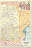 TRANSVAAL EAST. SOUTH AFRICA. Inset town plan of Pretoria. Railways 1920 map