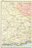 CAPE OF GOOD HOPE. Coast. South Africa. Railways. HARMSWORTH 1920 old map