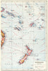 NEW ZEALAND FIJI PACIFIC ISLANDS. Industrial showing key products 1920 old map