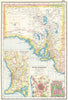 SOUTH AUSTRALIA.  Inset plans of Adelaide District environs & city 1920 map