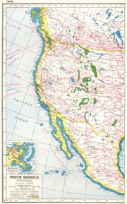 NORTH AMERICA WEST.Agricultural/Commercial products.Mississippi delta 1920 map
