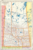 SASKATCHEWAN. Showing railways. Canada. HARMSWORTH 1920 old antique map chart