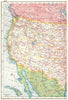 UNITED STATES WEST RAILWAYS.Roads canals steamship routes;Inset Hawaii 1920 map