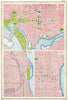USA CITIES. Washington DC Chicago & Philadelphia city plans 1920 old map