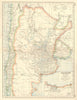 ARGENTINA RAILWAYS. Showing rail gauge & companies. Inset Buenos Aires 1920 map