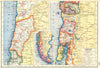CHILE SHEET 2. regions provinces railways roads & steamship routes 1920 map