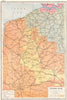 FRANCE BELGIUM. Western Front First World War 1. Key battles 1914-18 1920 map