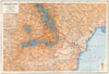 WW1  EASTERN FRONT.Romania Hungary Ukraine Moldova battle lines 1916 1920 map