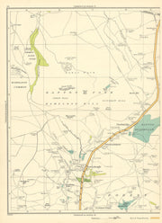 LANCS Clowbridge Dunnockshaw Loveclough Goodshaw Reservoir Burnt Hill 1935 map