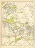 BURNLEY Padiham Ightenhill Habergham Lowerhouse Rose Grove 1935 old map