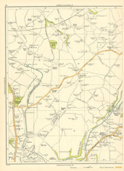 LANCASHIRE Clayton Green Haddock Park Wood Pippin Street Brindle Thorpe 1935 map