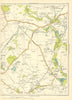 LANCASHIRE Hoghton Causeway Wood Brinscall Withnell Mill Abbey Village 1935 map