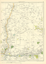 LANCS Waterfoor Whitewell Bottom Edgeside Holme Stacksteads Rossendale 1935 map