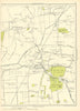 LANCASHIRE North Park Croston Park Bretherton Croston Ulnes Walton 1935 map
