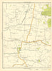 LANCASHIRE Eccleston Newtown Shaw Green Ulnes Walton Worden Park 1935 old map