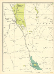 LANCS Longworth Moor Stake Moss Hulton Pasture Bromiley Withnell Moor 1935 map