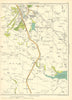 LANCASHIRE Darwen Cranberry Moss Sough Springvale garden village 1935 old map
